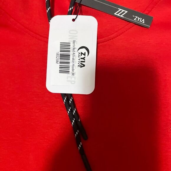 Zyia Active Men's Red Activation Hoodie Size Medium 18525M NWT - Picture 3 of 6